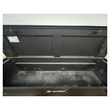 ^ Northern Tool + Equipment Low-Profile Crossover Truck Toolbox with Removable Tray, 69in.   20in.   13in., Aluminum, Textured Matte Black, Pull Handle Latches #41915 Msrp $459.99