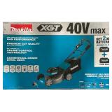 ^ Makita 40V max XGT Brushless Cordless 21 in. Walk Behind Self-Propelled Commercial Lawn Mower Kit (4.0Ah) battery included Msrp $999.99