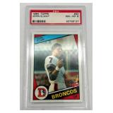 1984 Topps John Elway Denver Broncos #63 PSA 8 Rookie Football Card