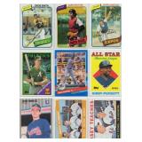 Lot Of 9 Vintage Baseball Cards Including 1991 Donruss Ken Griffey Jr. #77, 1988 Topps Kirby Puckett All Star, and More!
