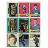 Lot Of 9 Vintage Hockey Cards Including 1972 Topps Orland Kurtenbach #46, 1979-80 Topps Don Lever #203, and More!