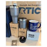 SOTA RTIC Drinkware Gift Lot Cooler Bag Tumblers Mug Hockey Puck