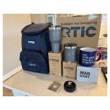RTIC Cooler Bag & Drinkware Gift Lot w SOTA Mug Puck Blue Graphite