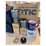 RTIC Cooler Bag & Drinkware Gift Lot w SOTA Mug Puck Blue Graphite