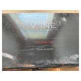 The Wine Savant Hockey Decanter Set 4 Glasses Tray Boxed