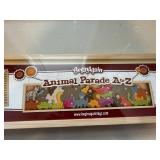 2 BeginAgain Wooden Alphabet Puzzle Lot Dino A to Z Animal Parade A-Z