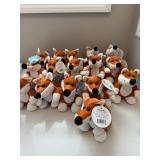 Plush in a Rush Brown Fox Plush Stuffed Animal Lot of 16 Tagged