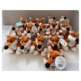 Plush in a Rush Brown Fox Plush Stuffed Animal Lot of 16 Tagged