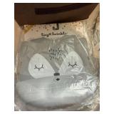 Twenty One Tiny Twinkle Roll-Up Silicone Bib Lot Gray Animal Print New Sealed