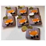 Wild Woolies Baby Fox Felted Wool Coin Purse Lot of 7 NWT