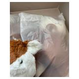 4 New O.B Designs Fox Plush Stuffed Animal Brown Cream 12in Tagged