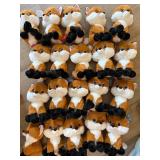 Plush n Rush Fox Plush Stuffed Animal Lot of 20 Tagged Orange White