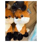 Plush n Rush Fox Plush Stuffed Animal Lot of 20 Tagged Orange White
