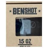 Benshot 15 Oz Stemless Wine Glasses Bullet Design Lot of 24 New in Box