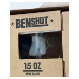 Benshot 15 Oz Stemless Wine Glasses Bullet Design Lot of 24 New in Box