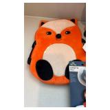 Fox Themed Kids Gift Lot Plush Backpack, Mittens, Pouch, Pacifier, Bib and Plush Toys Decor Assorted