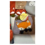 Fox Themed Kids Gift Lot Plush Backpack, Mittens, Pouch, Pacifier, Bib and Plush Toys Decor Assorted
