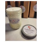 8 Oz Soy Wax Candles in gift wrap