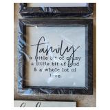 Assorted Wall Decor Signs - Welcome-Ish & Family Quotes Card-Themed Decor