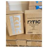 RTIC Graphite Day Cooler Backpack & 6 Assorted RTIC Graphite tumblers