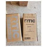 RTIC Graphite Day Cooler Backpack & 6 Assorted RTIC Graphite tumblers