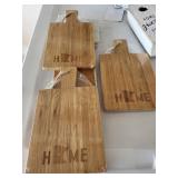 set of coasters and 3 small cheese boards - Home Sweet Home Sign Set