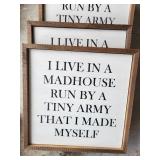 Framed Typography Signs bulk