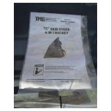 TMG Industrial 72 Inch Skid Steer 4-In-1 Bucket (SBF72) - Brand New