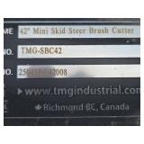 TMG Industrial SBC42 42in Mini Skid Steer Brush Cutter Attachment - Brand New