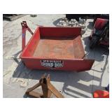 3 Pt Hitch Utility Dump Box - Heavy-Duty Steel Dump Bed