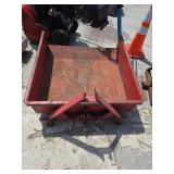 3 Pt Hitch Utility Dump Box - Heavy-Duty Steel Dump Bed