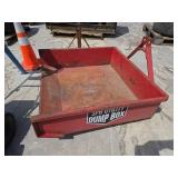 3 Pt Hitch Utility Dump Box - Heavy-Duty Steel Dump Bed