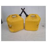 Two 5-Gallon Diesel Fuel Containers