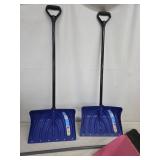 Lot of Snow shovels, broom, Grain Scoop