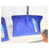 Lot of Snow shovels, broom, Grain Scoop