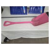 Lot of Snow shovels, broom, Grain Scoop