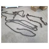 Assorted Rigging Chains, Hooks & Shackles - Heavy Duty Industrial Hardware