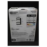 Commercial Electric LED Wall Light - Bronze, 850 Lumens, Dusk-to-Dawn Sensor