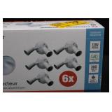 Lithonia Lighting Floodlight Projector Kit - 6x Floodlights, Aluminum Housing, 120V LED Compatible