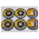DeWalt HP PRO 5 4-1/2 in x .045 in x 7/8 in Type 1 A60TBF Cutoff Discs (Lot of 6)