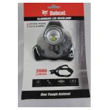 Bobcat Aluminum LED Headlamp - 2000 Lumens, Adjustable Headband, Rechargeable
