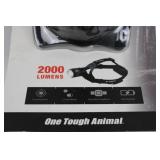 Bobcat Aluminum LED Headlamp - 2000 Lumens, Adjustable Headband, Rechargeable