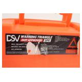 DSV Warning Triangle 3-Pack DOT Approved Emergency Road Triangles