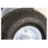 Pair of 3.50-4 Pneumatic Wheels for Carts (Lot of 2)