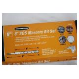 Warrior 6 PC 8" SDS Masonry Bit Set