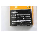 Warrior 6 PC 8" SDS Masonry Bit Set
