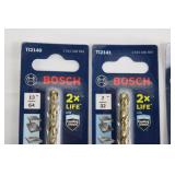 Bosch Titanium Nitride Drill Bits TI2140 TI2141 TI2142 TI2143 (2x LIFE) & Makita 3-Inch Square Power