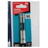 Bosch Titanium Nitride Drill Bits TI2140 TI2141 TI2142 TI2143 (2x LIFE) & Makita 3-Inch Square Power