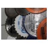 Hitachi, IRWIN Marples, Avanti Pro & CMT Tools Assorted 10 Inch Circular Saw Blades (Lot of 10)