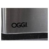 OGGI Stainless Steel Pedal Trash Can with Black Lid